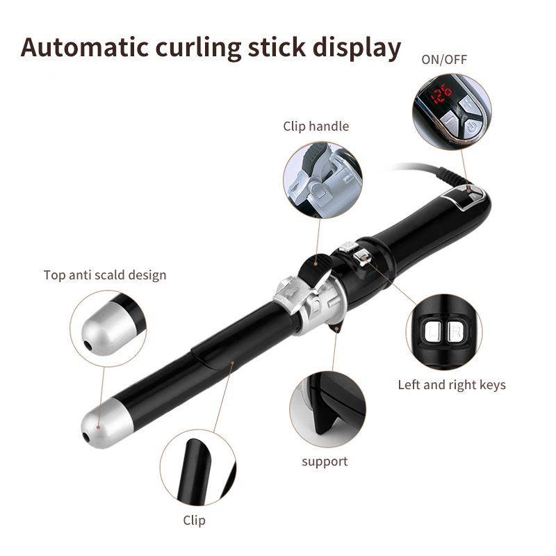 LCD Temperature Controlled Automatic Hair Curler - New Star Living