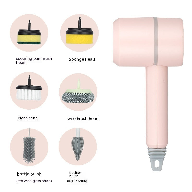 Electric Cleaning Brush Dishwashing Brush Automatic Wireless USB Rechargeable Professional Kitchen Bathtub Tile Cleaning Brushes - New Star Living